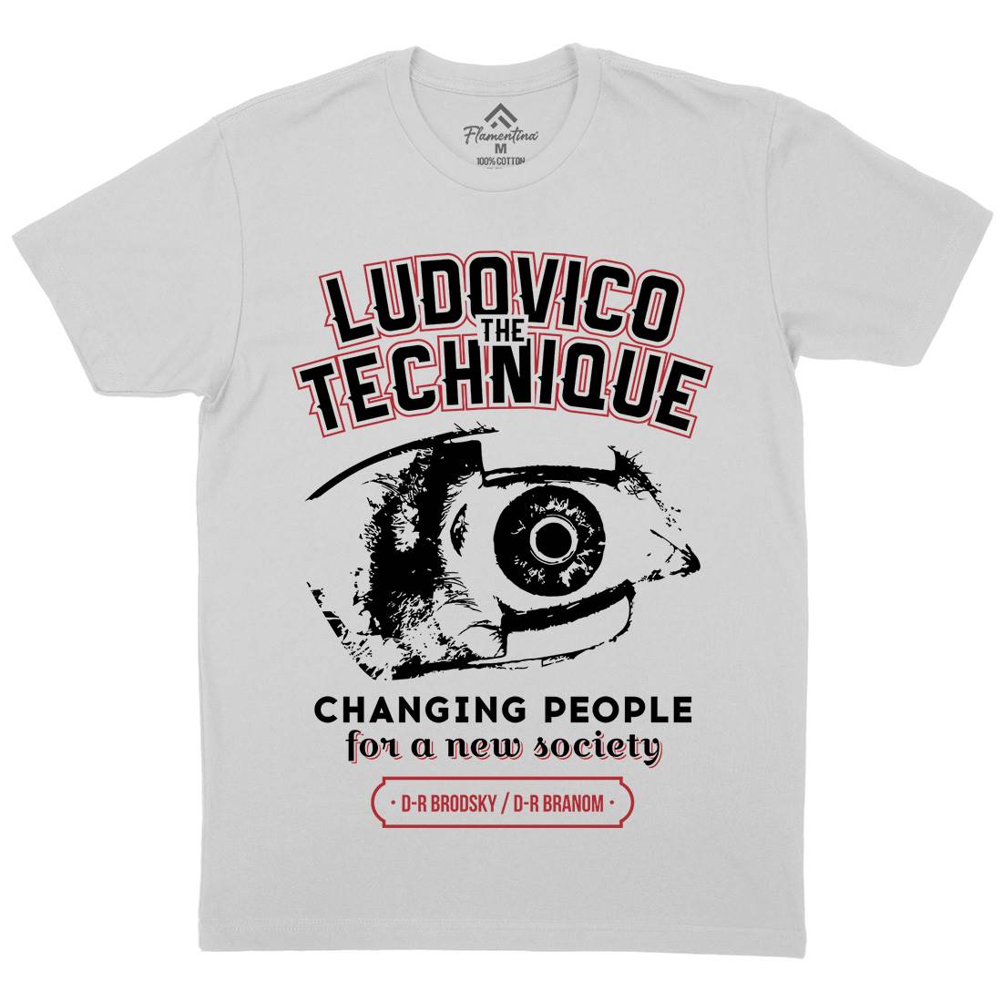 Ludovico Technique Mens Crew Neck T-Shirt Horror D326