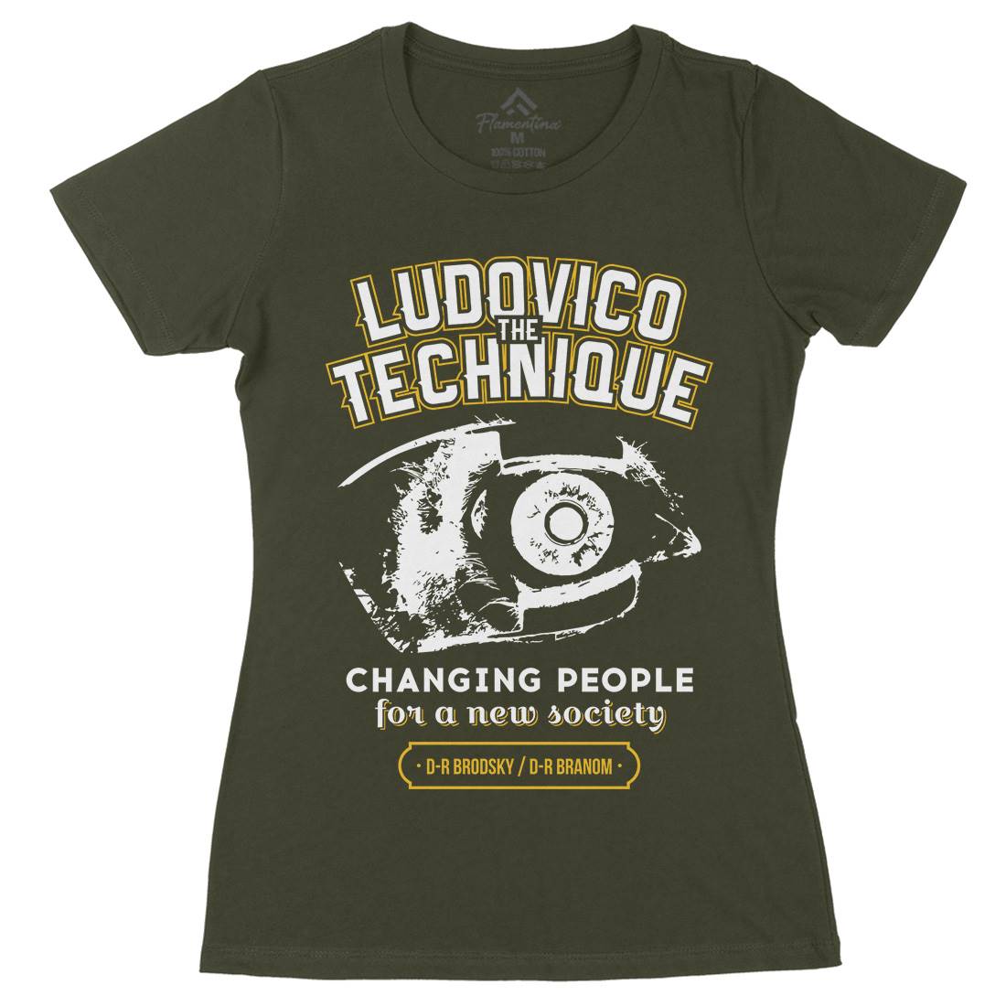 Ludovico Technique Womens Organic Crew Neck T-Shirt Horror D326