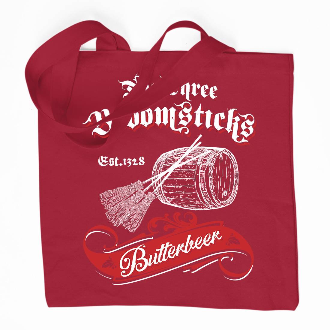 Three Broomsticks Organic Premium Cotton Tote Bag Drinks D327