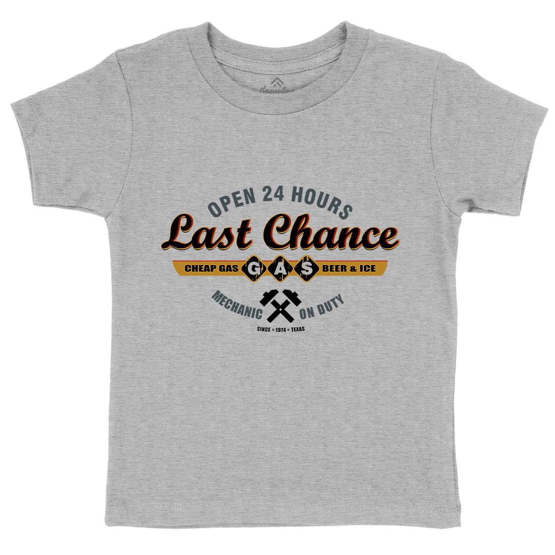 Last Chance Gasoline Kids Organic Crew Neck T-Shirt Horror D328