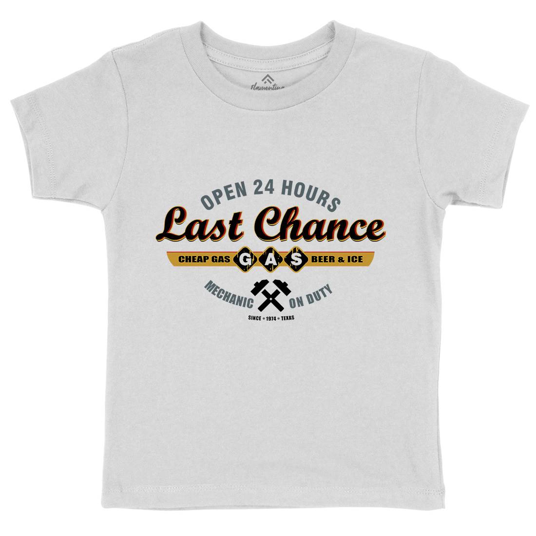 Last Chance Gasoline Kids Organic Crew Neck T-Shirt Horror D328