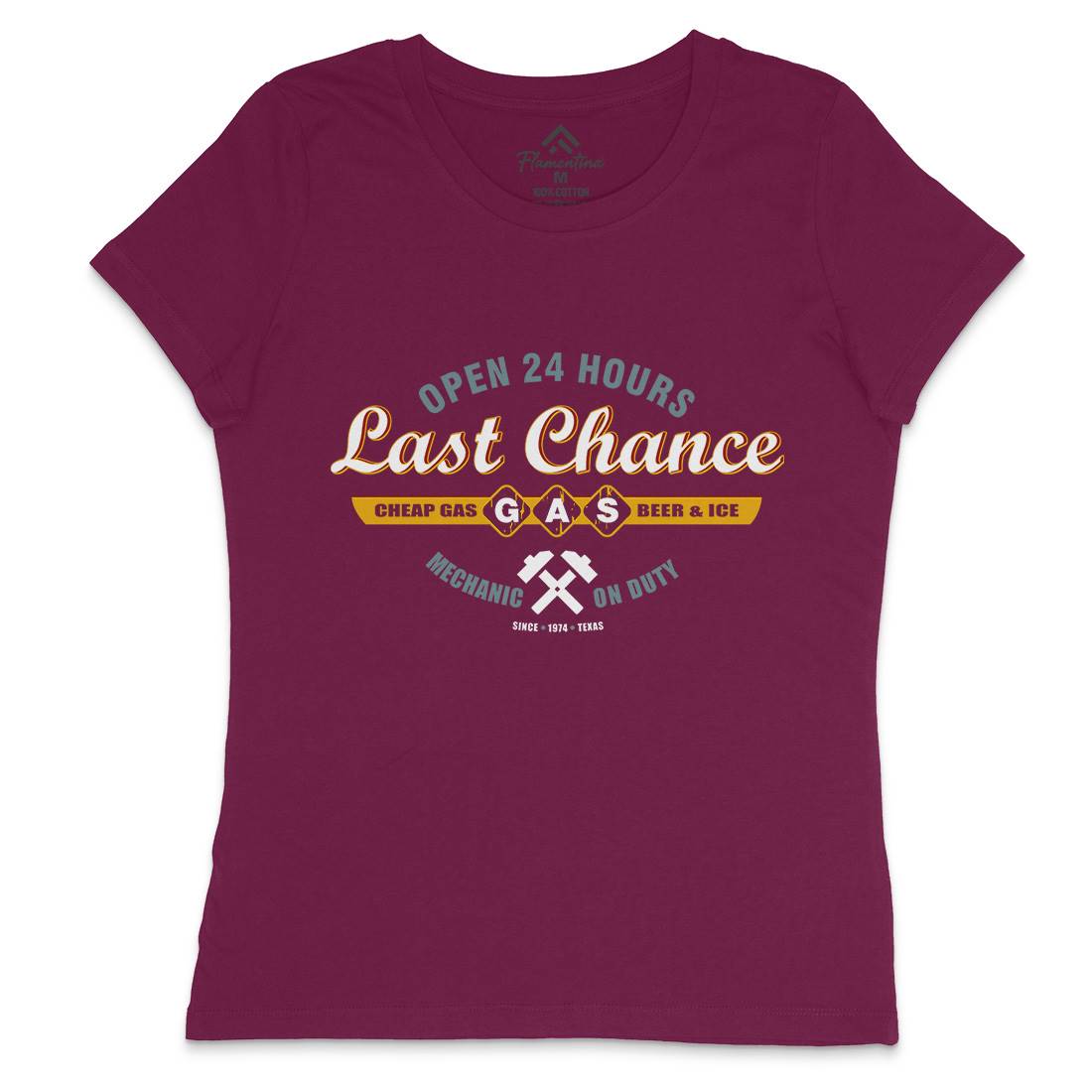 Last Chance Gasoline Womens Crew Neck T-Shirt Horror D328