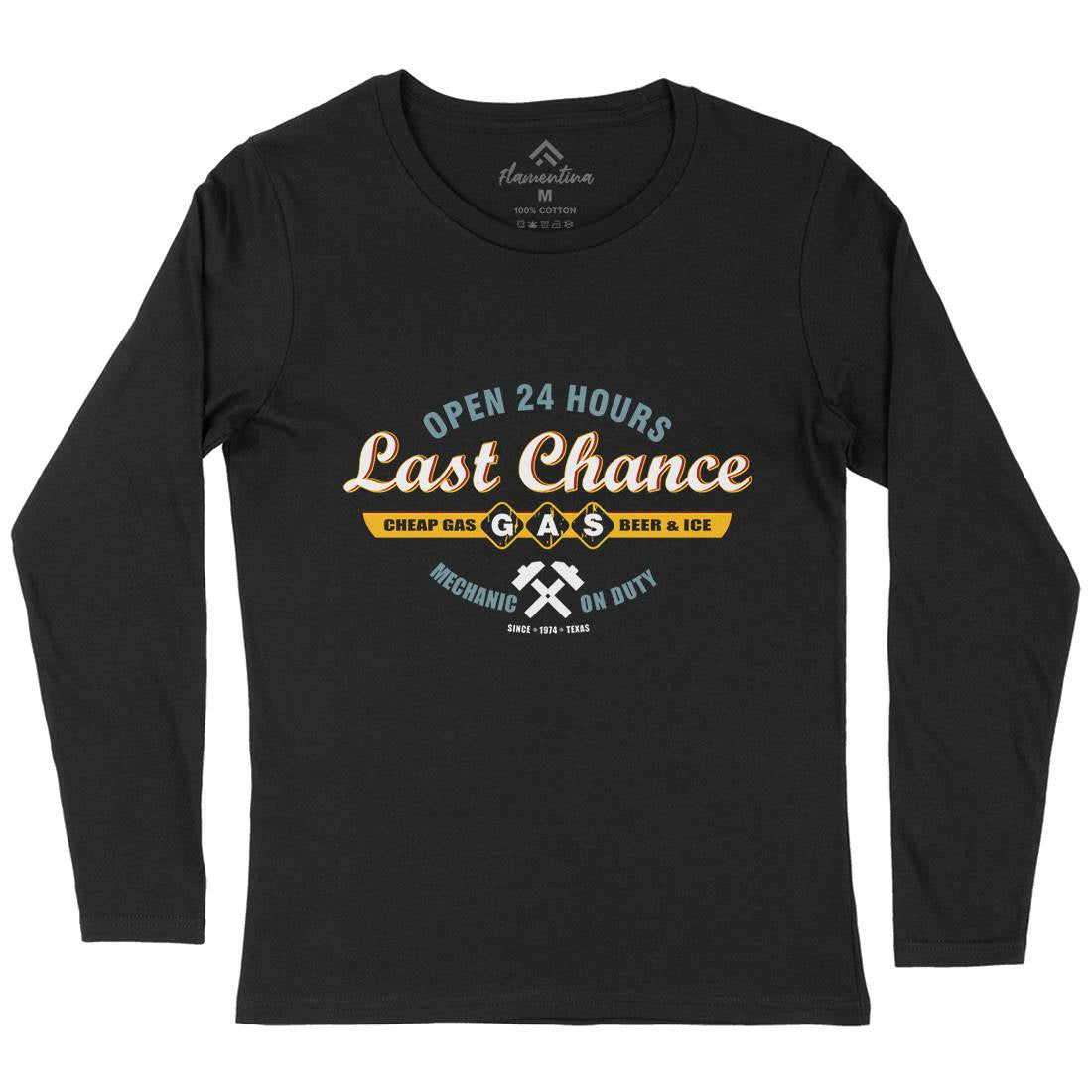 Last Chance Gasoline Womens Long Sleeve T-Shirt Horror D328