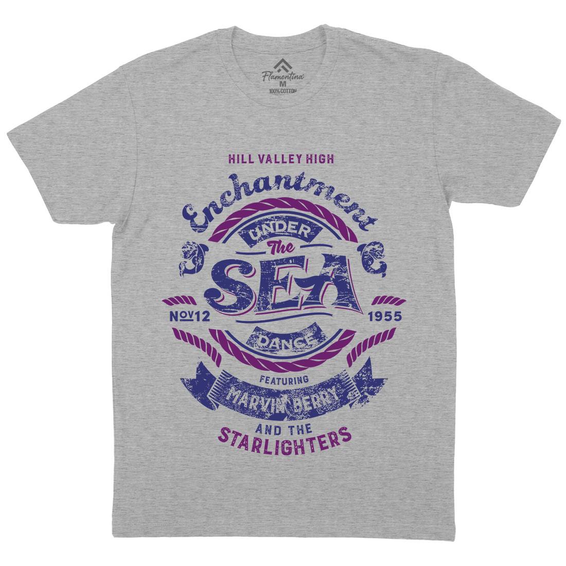 Enchantment Under The Sea Mens Organic Crew Neck T-Shirt Space D329