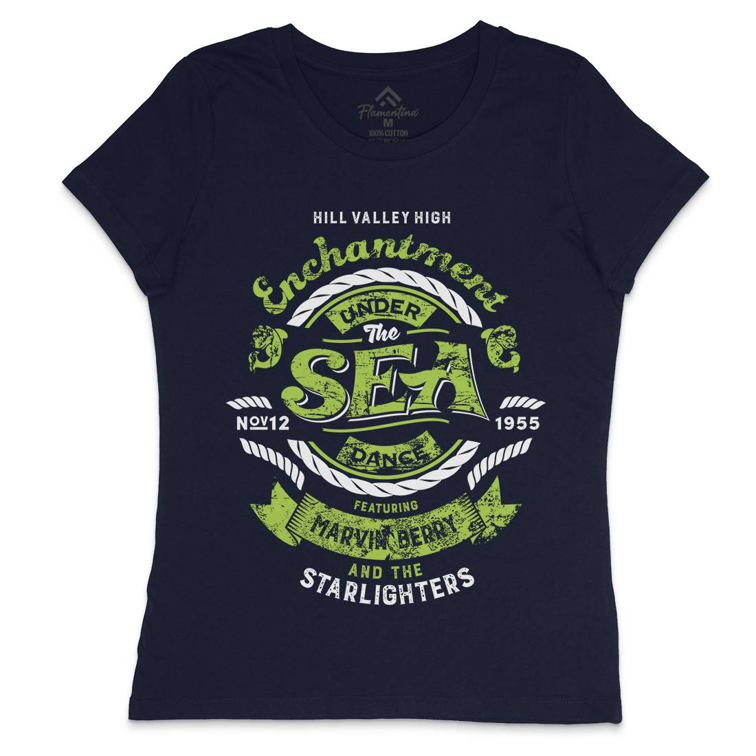 Enchantment Under The Sea Womens Crew Neck T-Shirt Space D329