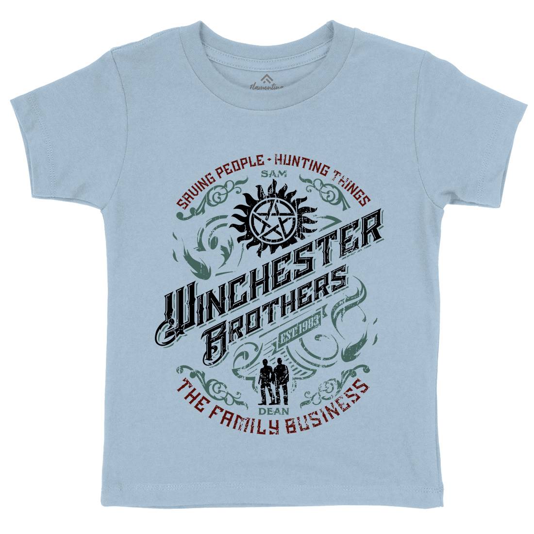 Winchester Kids Crew Neck T-Shirt Horror D330
