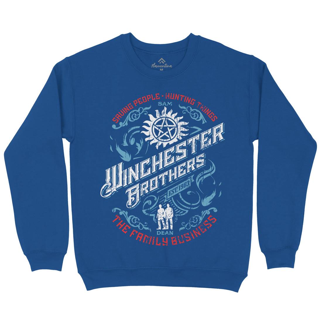 Winchester Mens Crew Neck Sweatshirt Horror D330