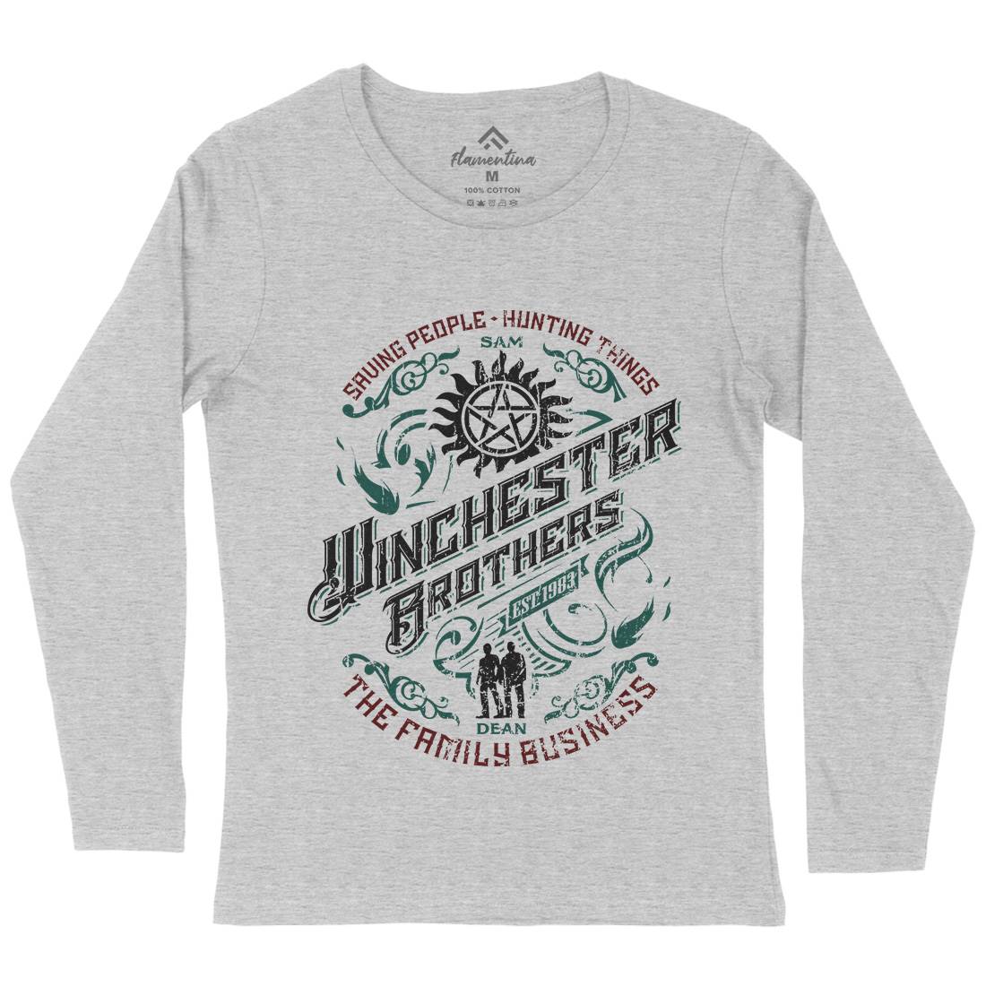 Winchester Womens Long Sleeve T-Shirt Horror D330