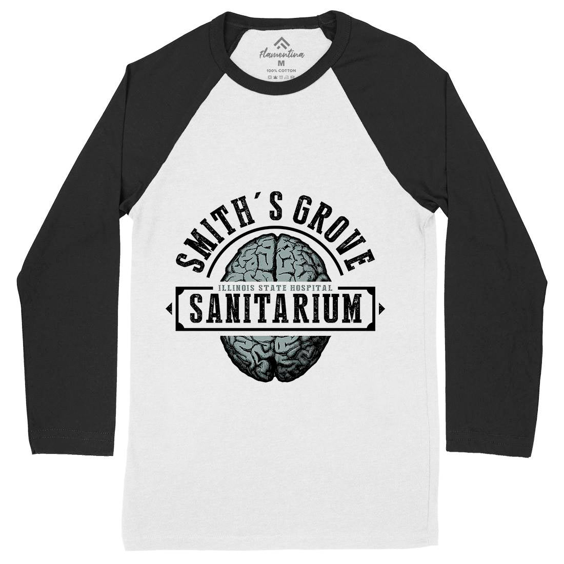 Smiths Grove Mens Long Sleeve Baseball T-Shirt Horror D331