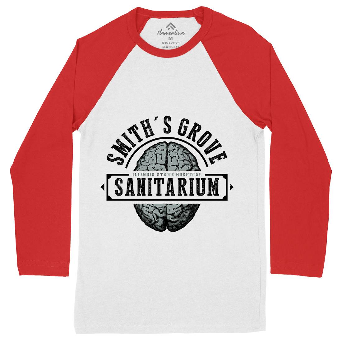 Smiths Grove Mens Long Sleeve Baseball T-Shirt Horror D331