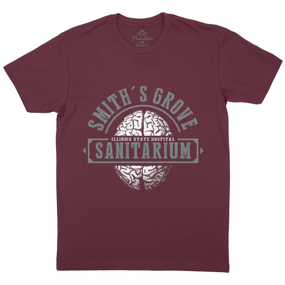 Smiths Grove Mens Organic Crew Neck T-Shirt Horror D331