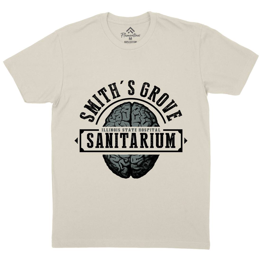Smiths Grove Mens Organic Crew Neck T-Shirt Horror D331