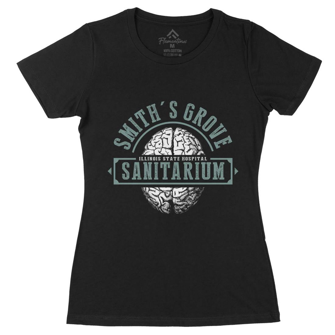 Smiths Grove Womens Organic Crew Neck T-Shirt Horror D331