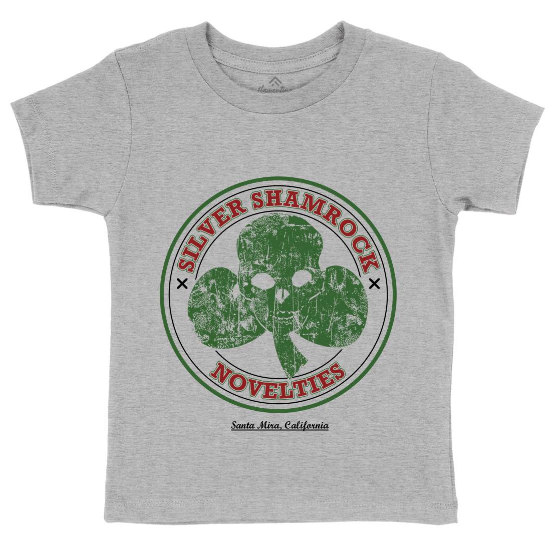 Silver Shamrock Novelties Kids Organic Crew Neck T-Shirt Horror D332