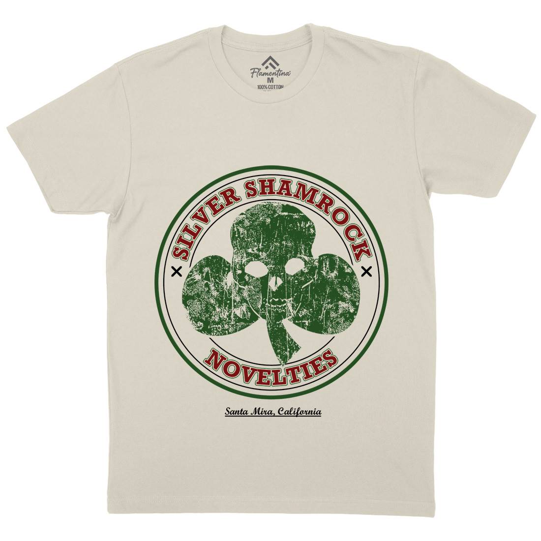 Silver Shamrock Novelties Mens Organic Crew Neck T-Shirt Horror D332