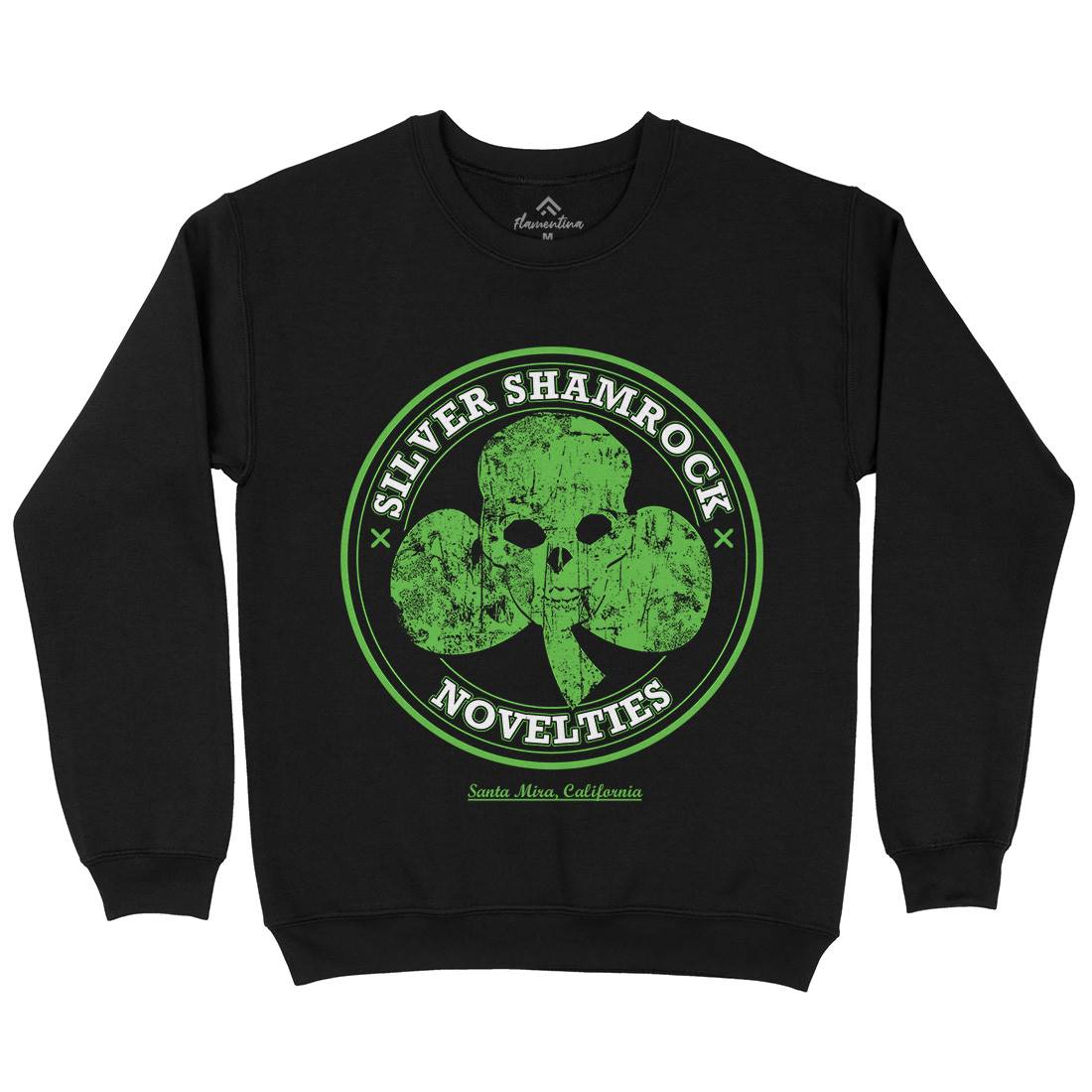 Silver Shamrock Novelties Mens Crew Neck Sweatshirt Horror D332