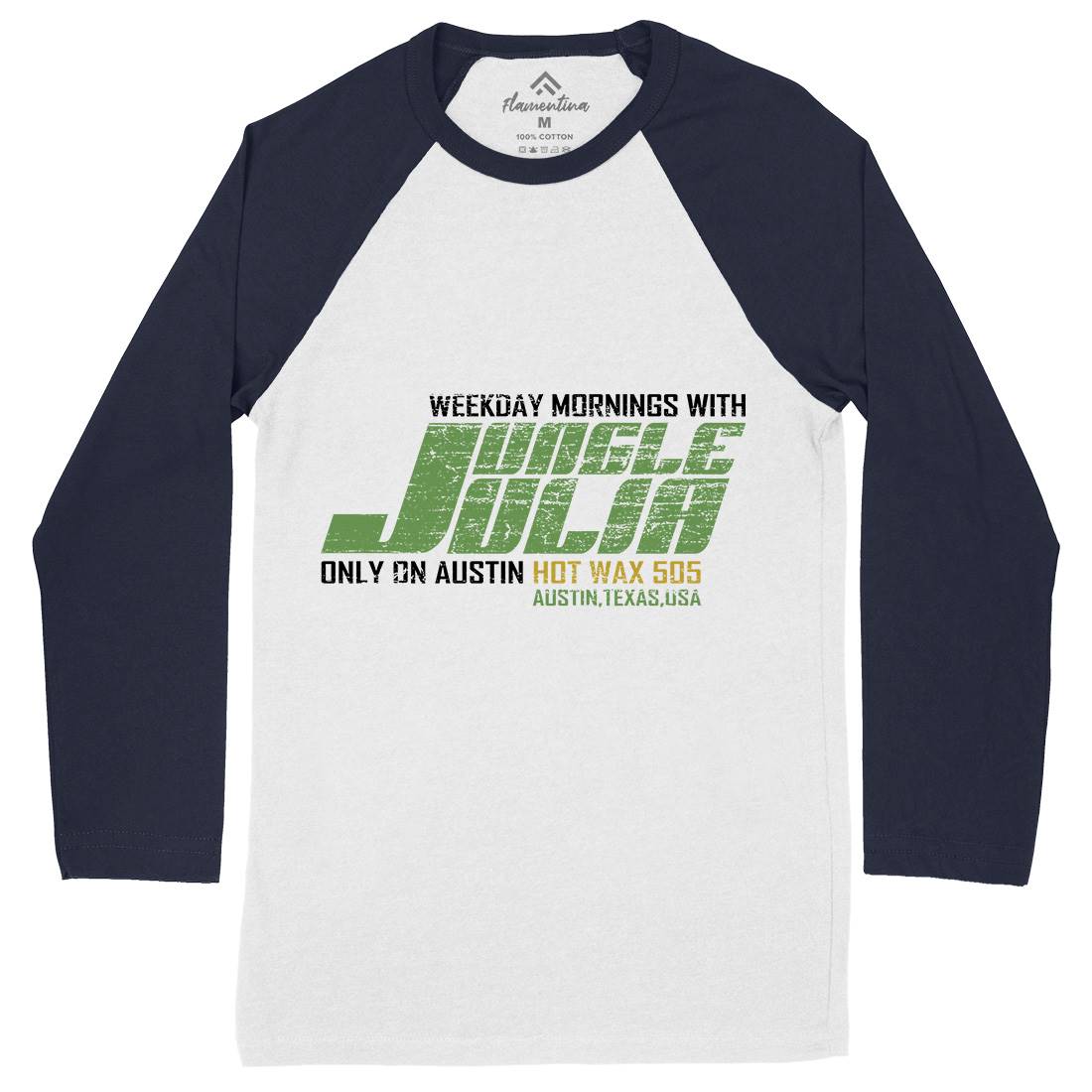 Jungle Julia Mens Long Sleeve Baseball T-Shirt Retro D333