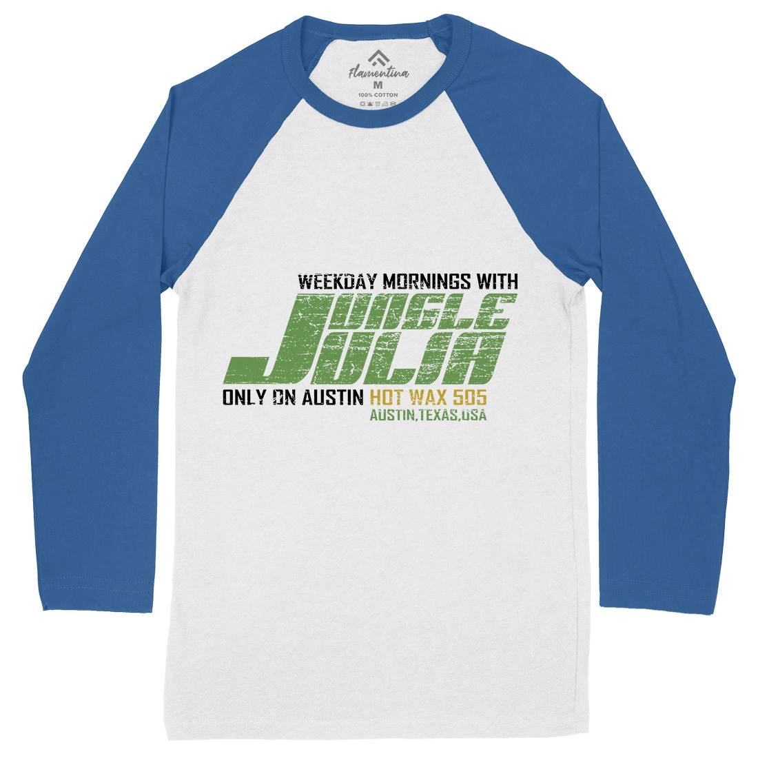 Jungle Julia Mens Long Sleeve Baseball T-Shirt Retro D333