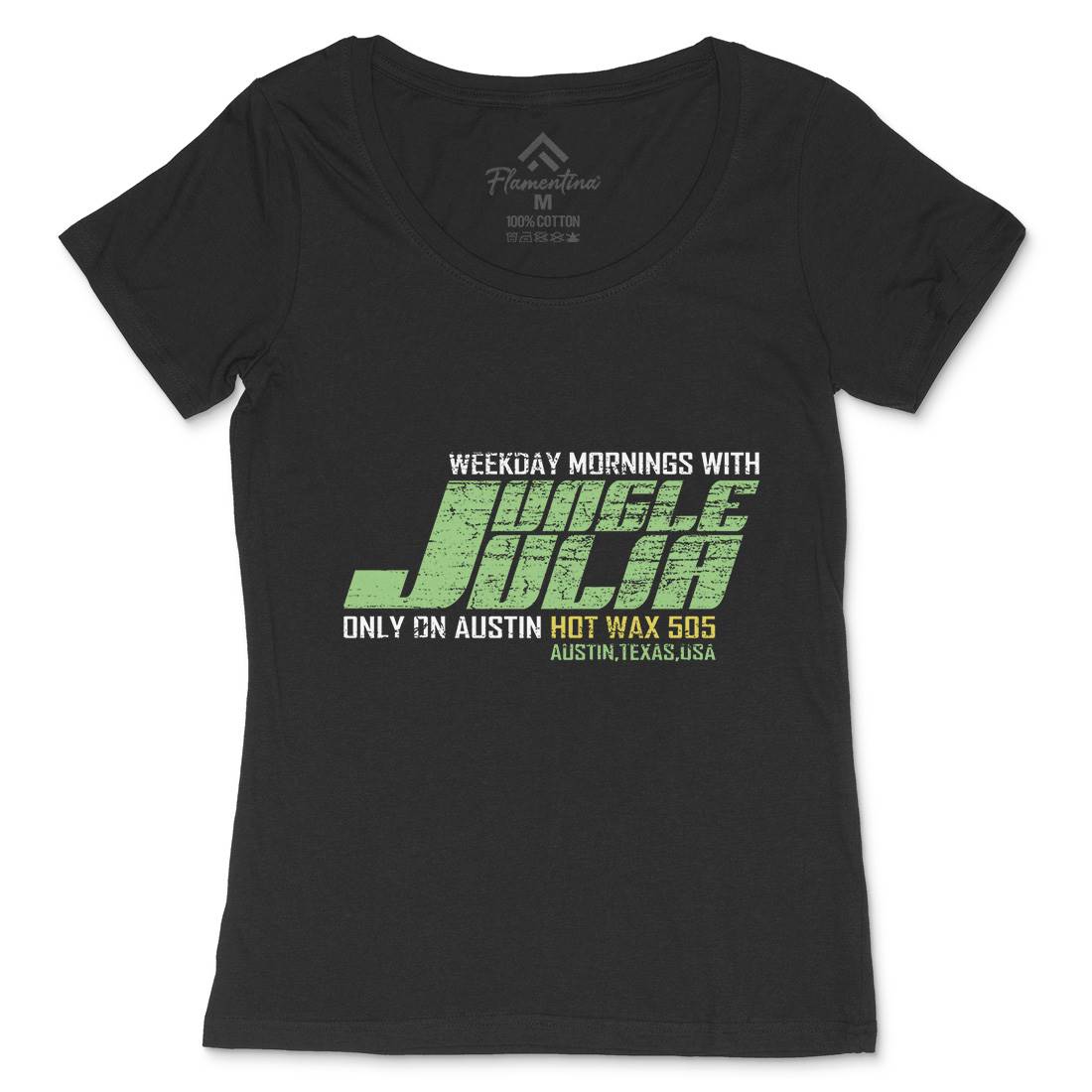 Jungle Julia Womens Scoop Neck T-Shirt Retro D333