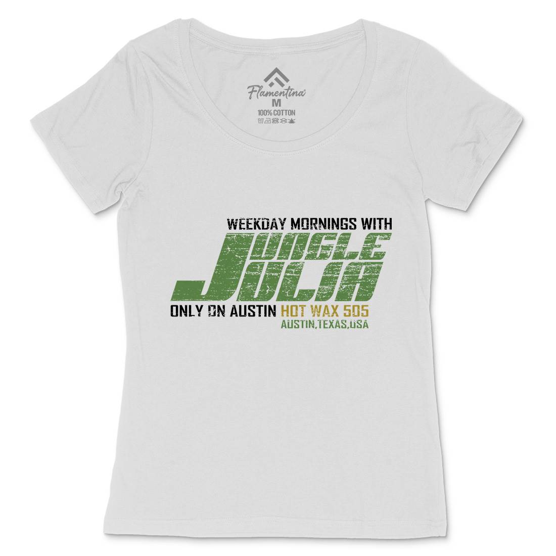 Jungle Julia Womens Scoop Neck T-Shirt Retro D333