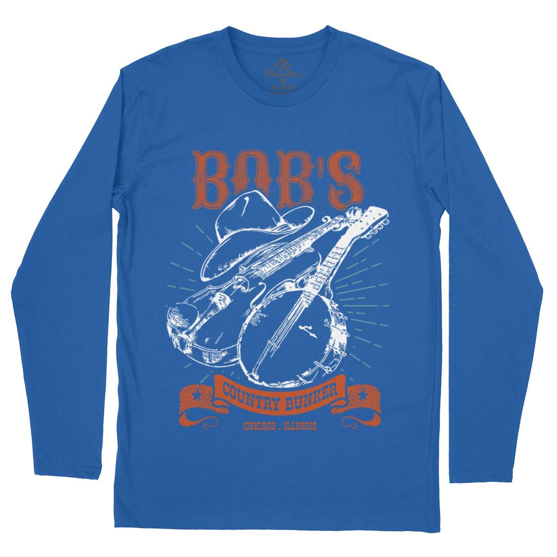 Bobs Bunker Mens Long Sleeve T-Shirt Music D334