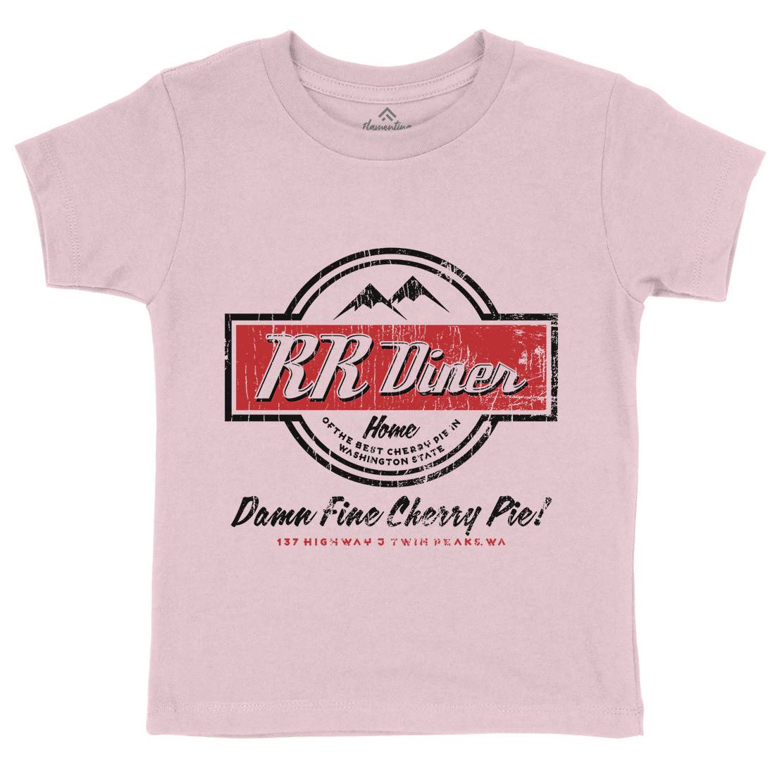 Double Rr Diner Kids Organic Crew Neck T-Shirt Horror D335