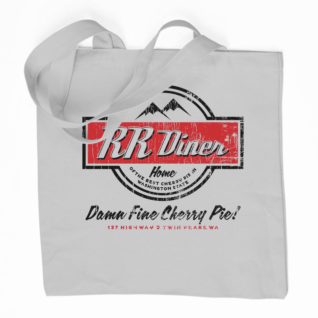 Double Rr Diner Organic Premium Cotton Tote Bag Horror D335