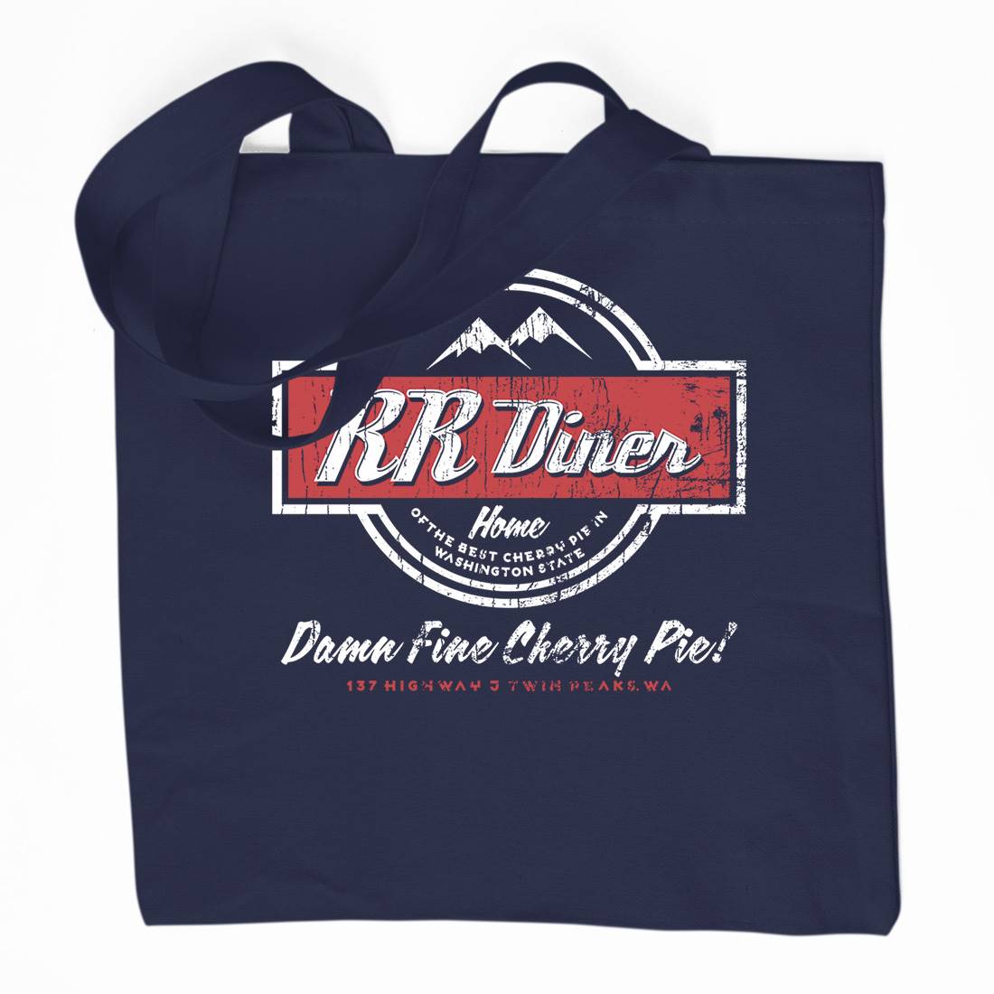 Double Rr Diner Organic Premium Cotton Tote Bag Horror D335