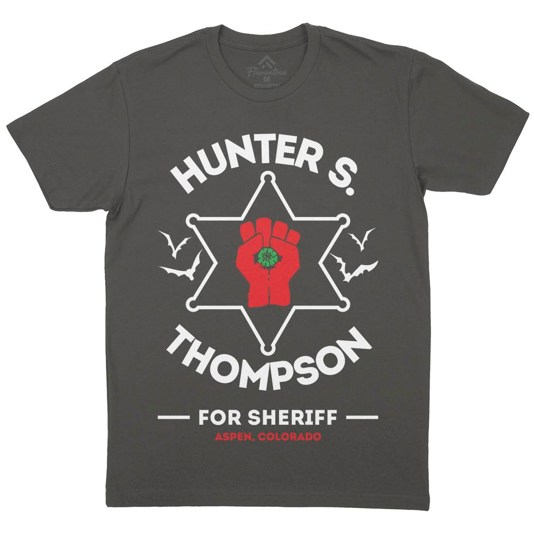Hunter Thompson Mens Crew Neck T-Shirt Retro D336
