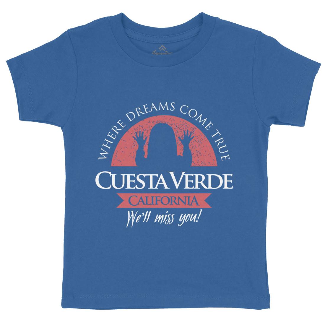 Cuesta Verde Kids Crew Neck T-Shirt Horror D337