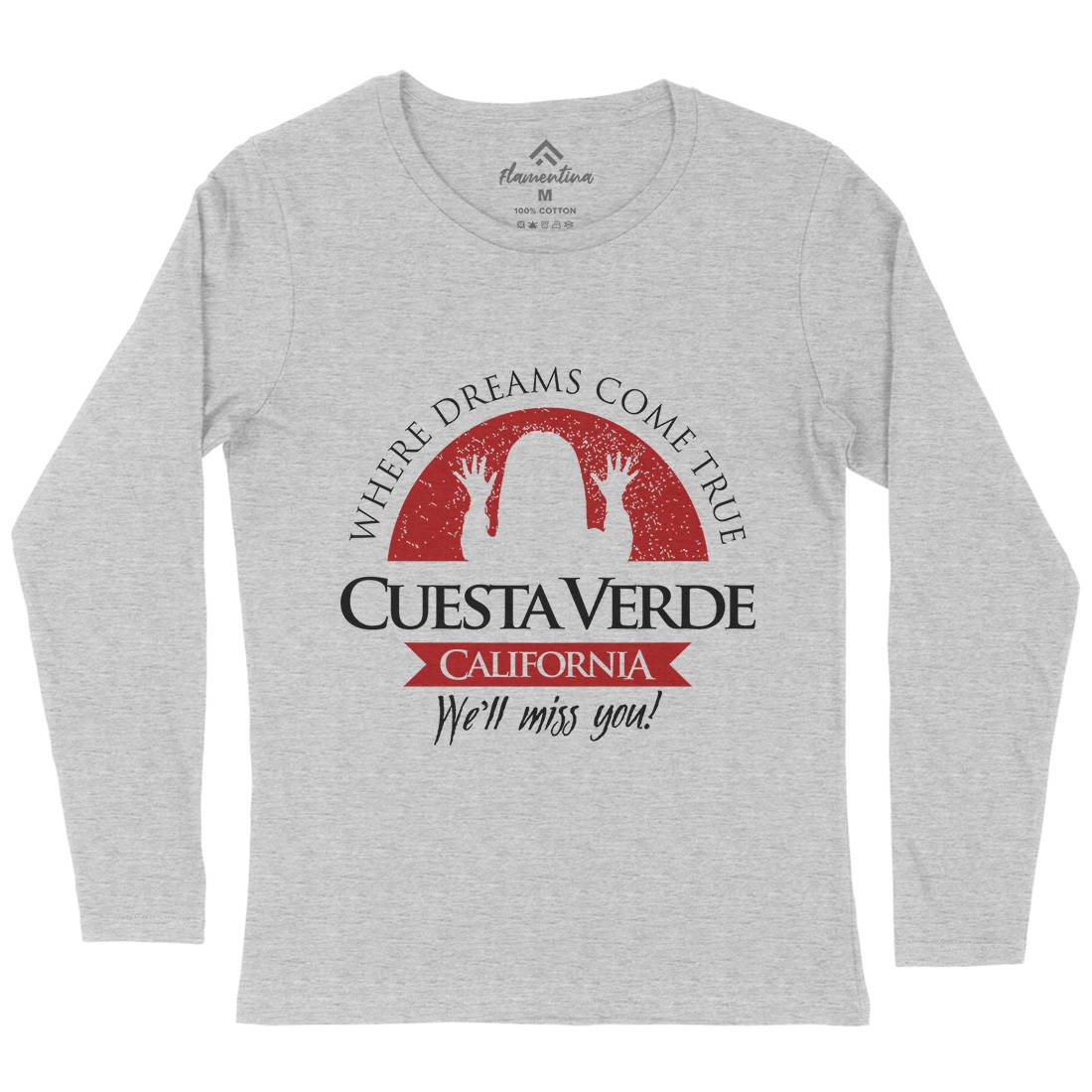 Cuesta Verde Womens Long Sleeve T-Shirt Horror D337