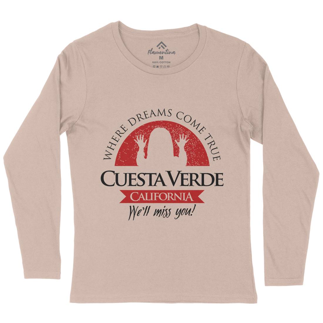 Cuesta Verde Womens Long Sleeve T-Shirt Horror D337