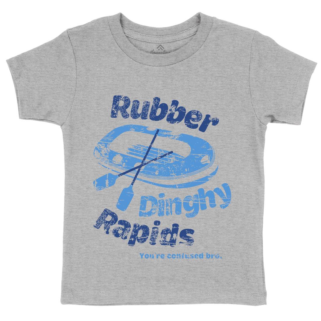 Rubber Dinghy Rapids Kids Crew Neck T-Shirt Sport D338