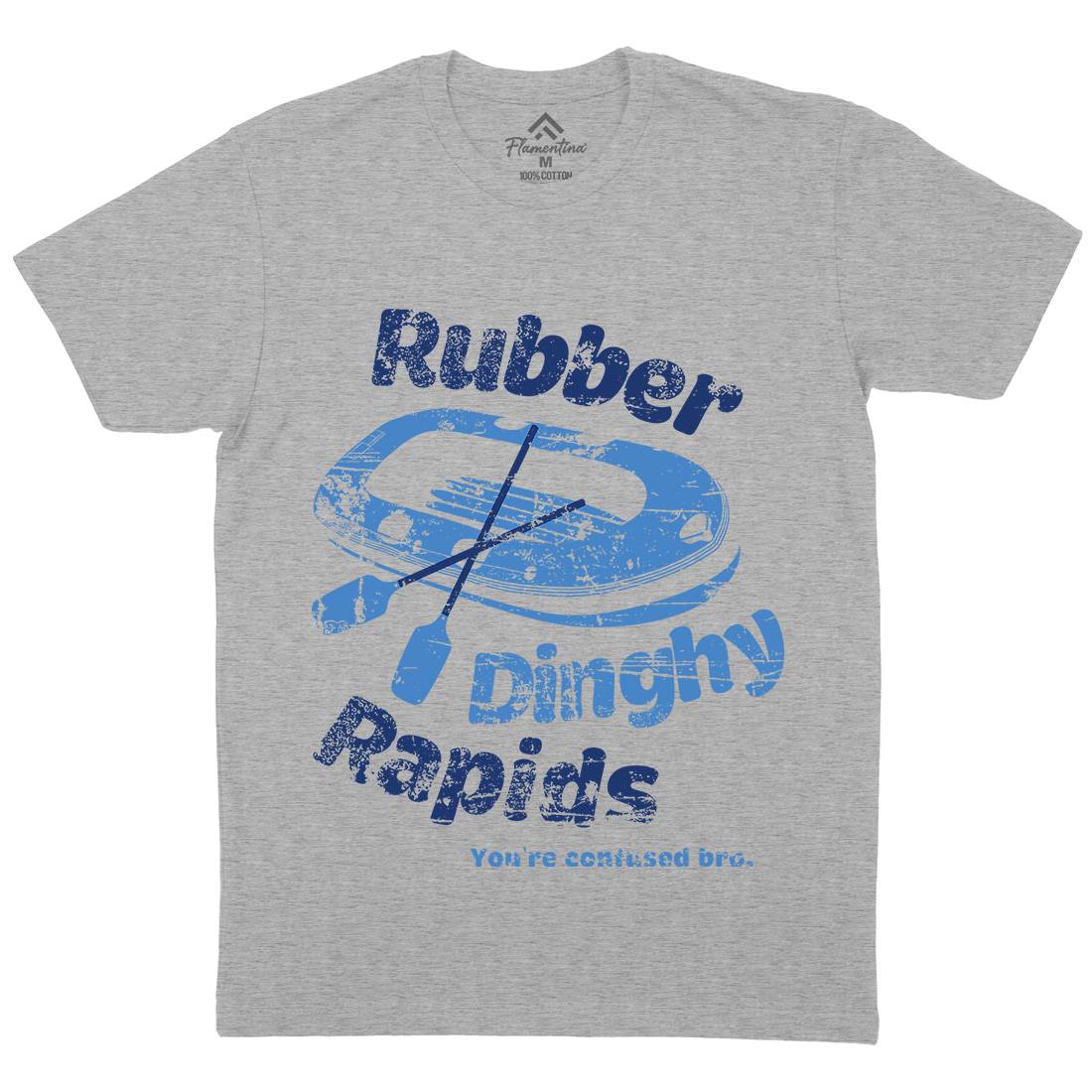 Rubber Dinghy Rapids Mens Crew Neck T-Shirt Sport D338