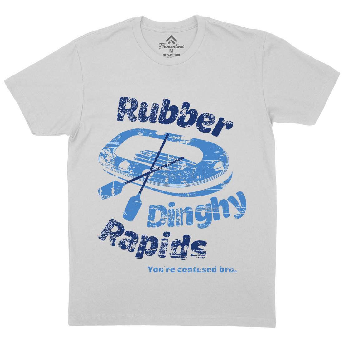 Rubber Dinghy Rapids Mens Crew Neck T-Shirt Sport D338