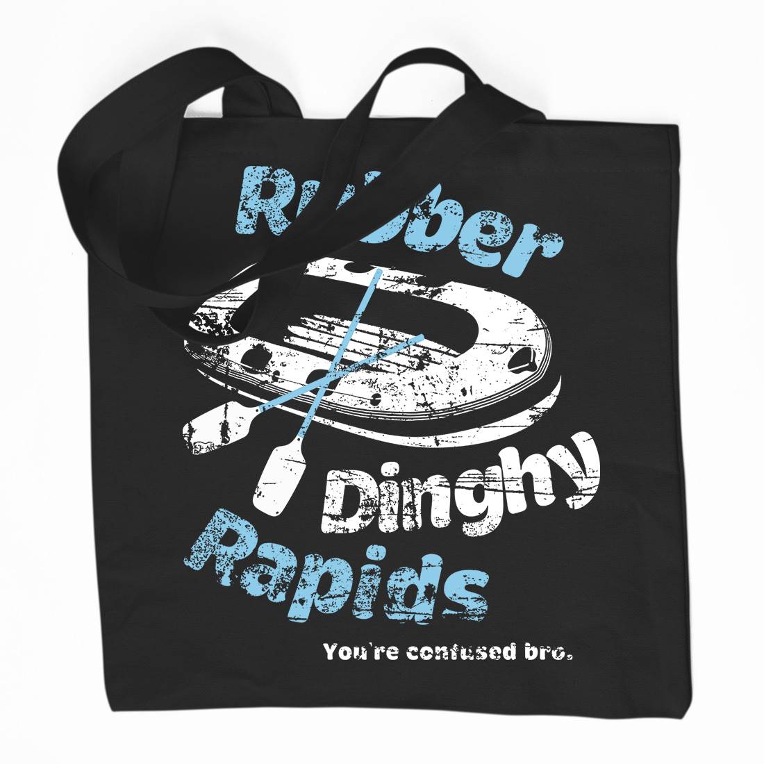 Rubber Dinghy Rapids Organic Premium Cotton Tote Bag Sport D338