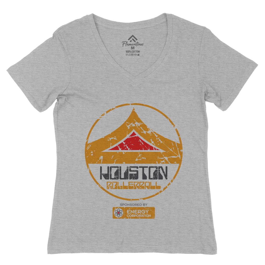 Houston Womens Organic V-Neck T-Shirt Sport D340