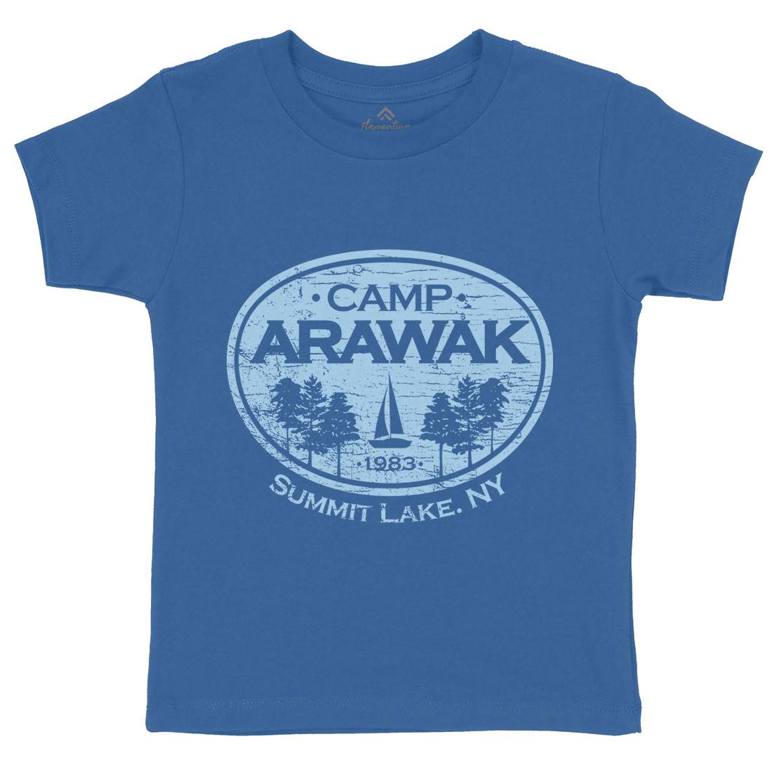 Camp Arawak Kids Crew Neck T-Shirt Horror D341