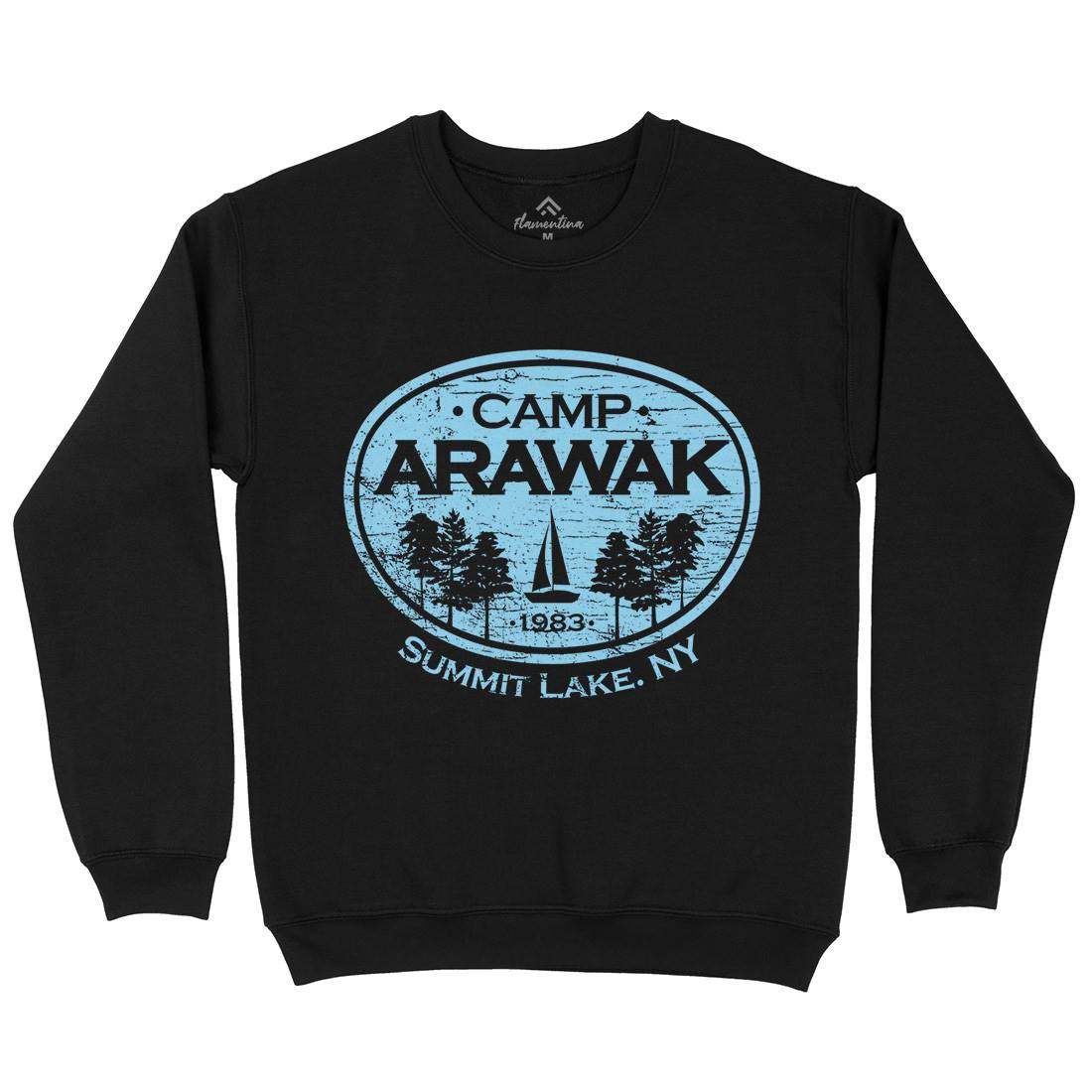 Camp Arawak Mens Crew Neck Sweatshirt Horror D341