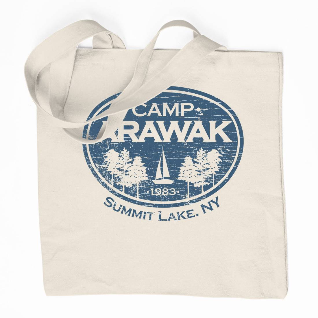 Camp Arawak Organic Premium Cotton Tote Bag Horror D341