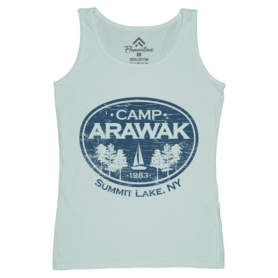 Camp Arawak Womens Organic Tank Top Vest Horror D341