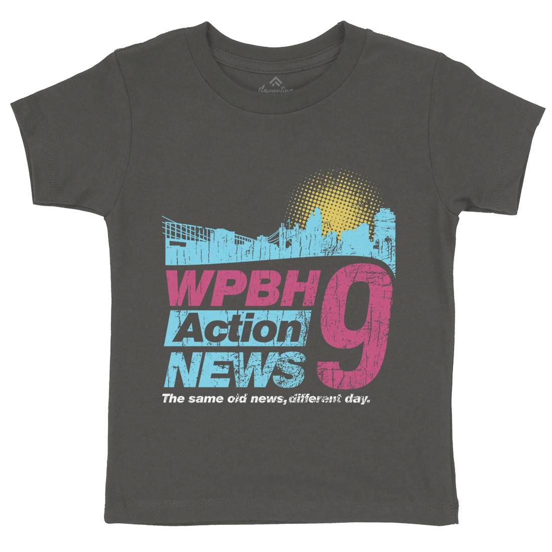 Wpbh Action Kids Organic Crew Neck T-Shirt Retro D342