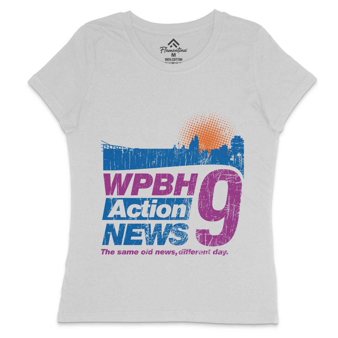 Wpbh Action Womens Crew Neck T-Shirt Retro D342