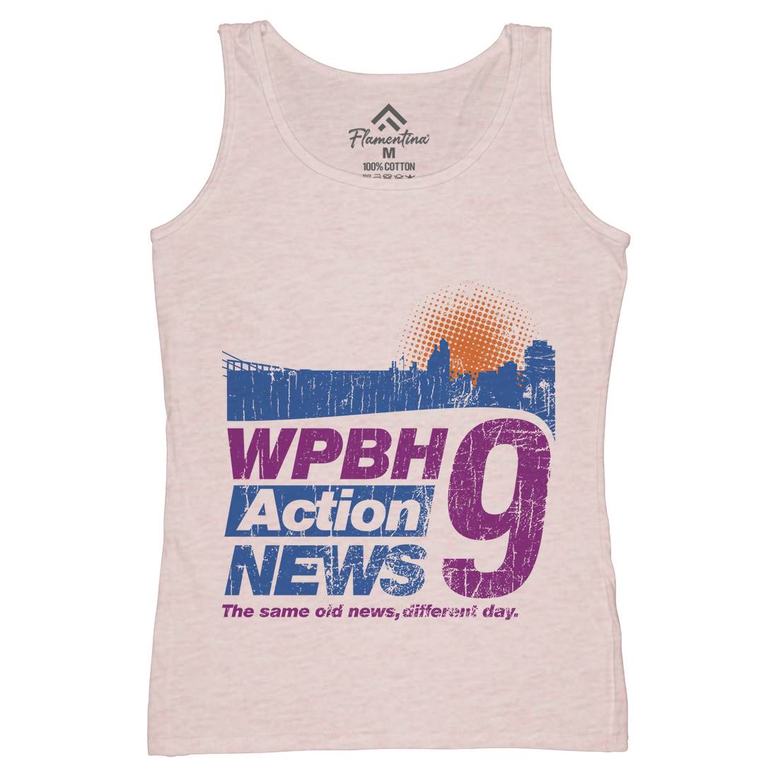 Wpbh Action Womens Organic Tank Top Vest Retro D342