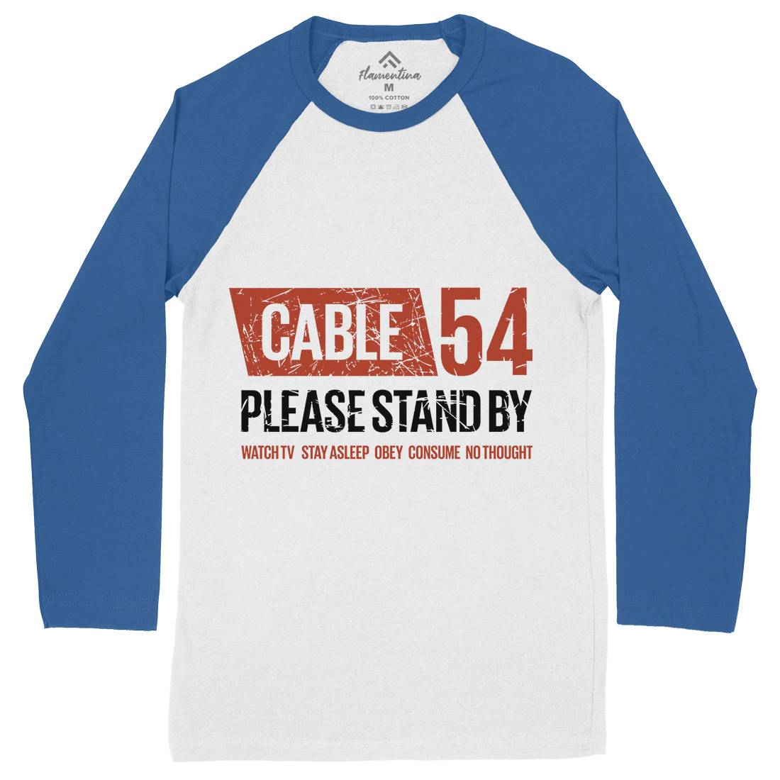 Cable 54 Mens Long Sleeve Baseball T-Shirt Horror D344