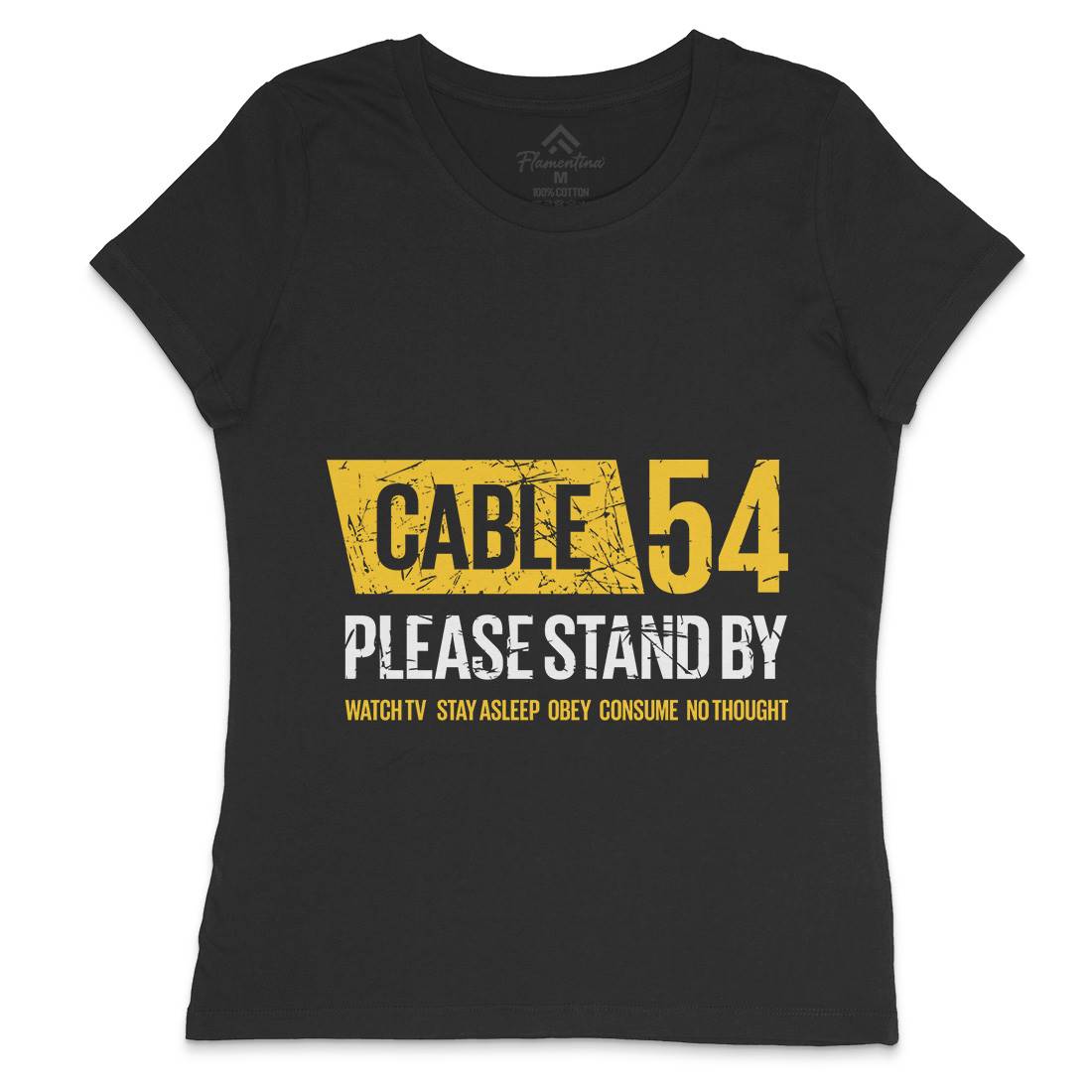 Cable 54 Womens Crew Neck T-Shirt Horror D344