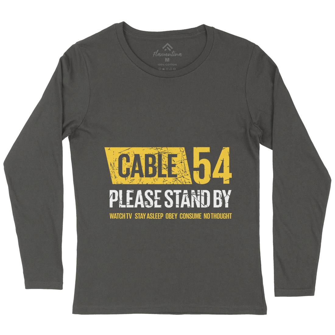 Cable 54 Womens Long Sleeve T-Shirt Horror D344