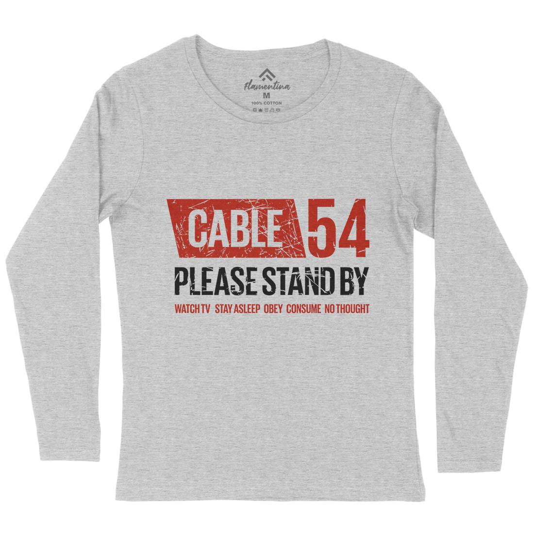 Cable 54 Womens Long Sleeve T-Shirt Horror D344
