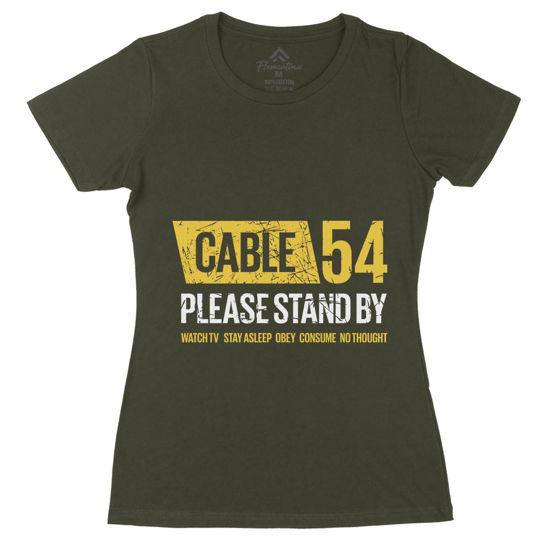 Cable 54 Womens Organic Crew Neck T-Shirt Horror D344
