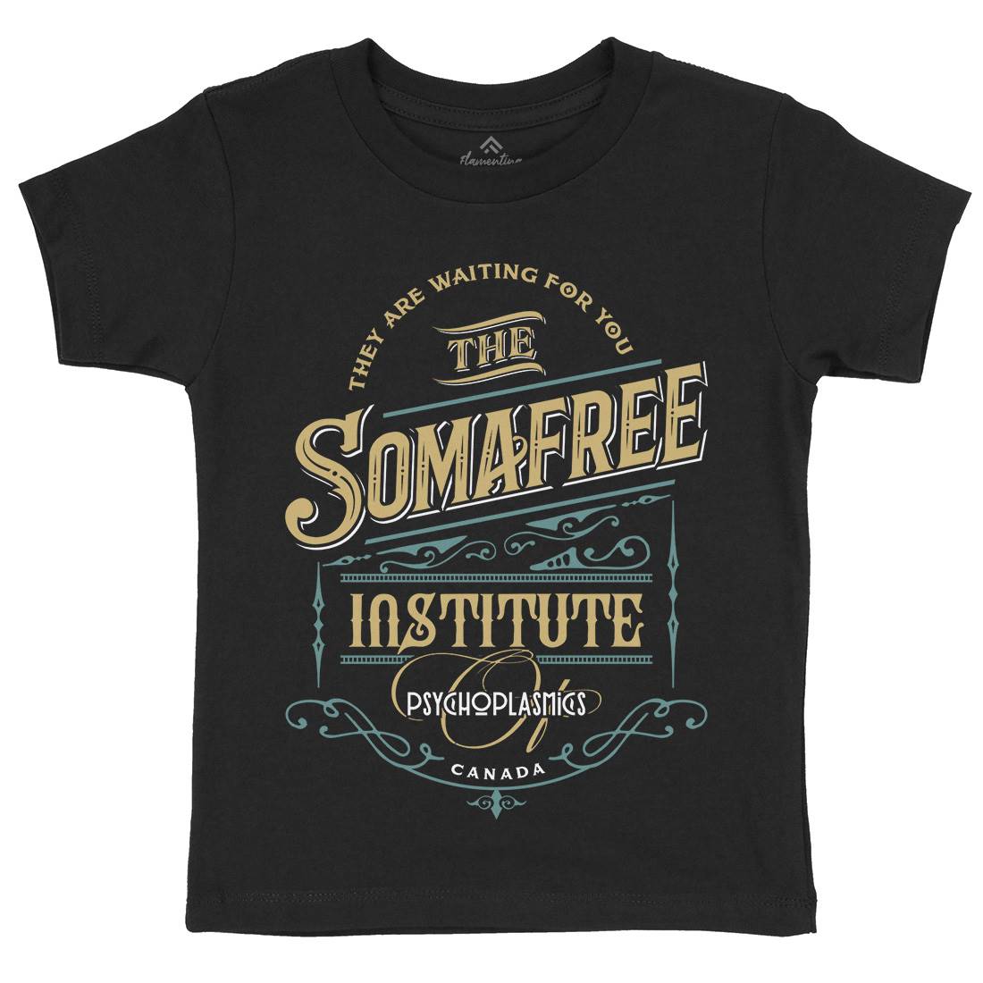 Somafree Institute Kids Crew Neck T-Shirt Horror D345